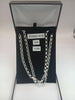 new silver chain belcher , weight 37.0g lenght 24" , 925.