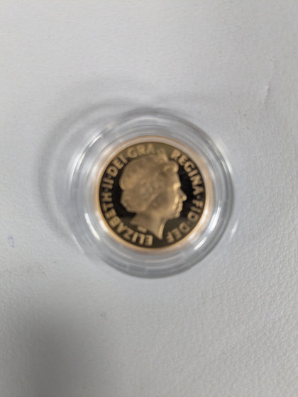 2012 Gold proof half sovereign