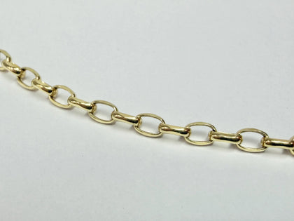 9ct yellow belcher chain 24
