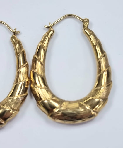 9ct Gold Shell Earrings