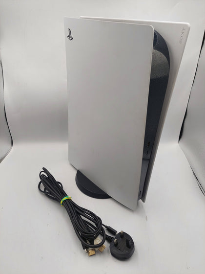 Playstation 5 Digital Edition Console, 825GB, White, Unboxed, Unit & Wires Only, No Controller