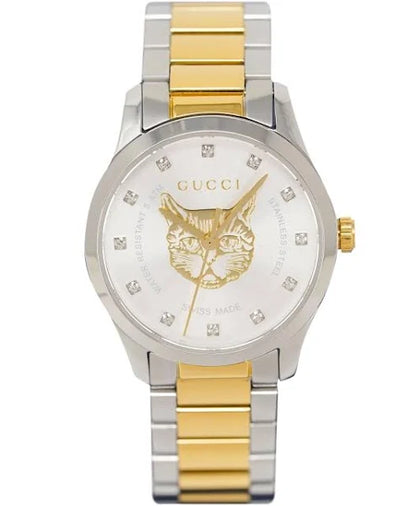 *Sale* Gucci Ya1265016 Women's Two-tone Stainless Steel Watch
