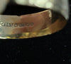9ct Yellow Gold Patterned Band Ring - Size U - 2.82G