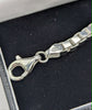 925 SILVER HALLMARKED, VENETAIN LINK CHAIN W/ LOBSTER CLAW CLASP, 8", 17G
