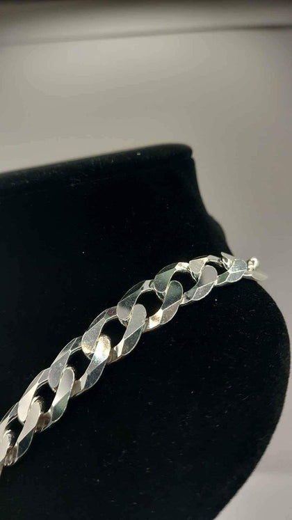 925 Sterling Thick Gents Curb Chain Necklace - 106.12 Grams - 28