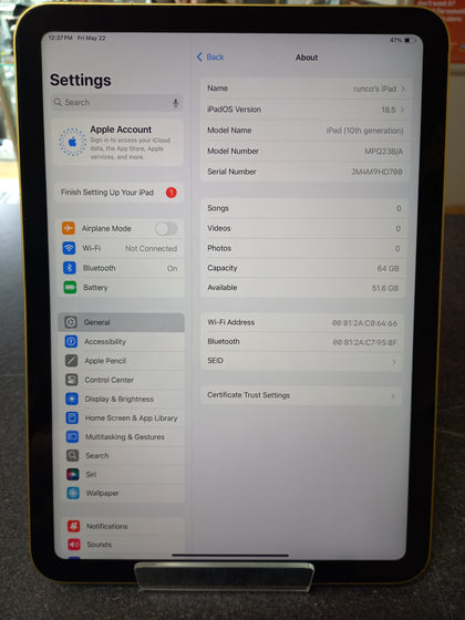 Apple iPad 10th Gen 64gb