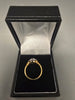 18ct Gold Ring 750 3.56G Size K with blue/black stone