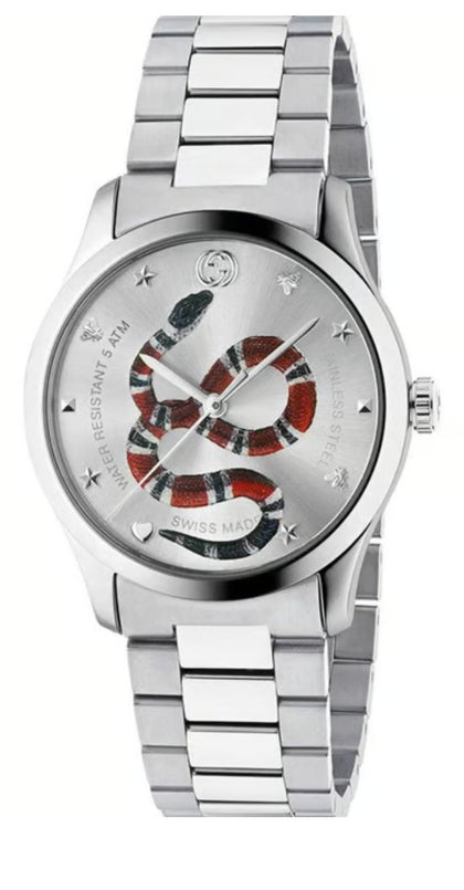 Gucci G-TIMELESS king snake watch boxed