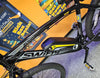 Swifty Unisex Adult at650 Mountain Bike with Battery on Frame, Black Yellow