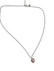 PANDORA PINK ELEVATED HEART NECKLACE SILVER 16" PRESTON