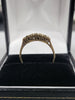 9ct Yellow Gold I Love You Ring With Clear And Black Stones - 1.34G - Size P. Hallmarked
