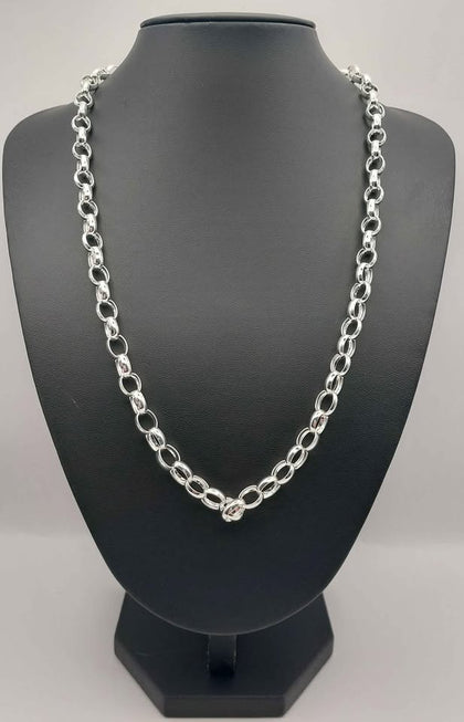 *BRAND NEW* 925 silver belcher style chain 38.0g 24