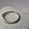 18ct White Gold Wishbone Ring size O 1/2