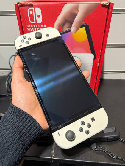 Switch Console, 64GB OLED + White Joy-Con, Boxed