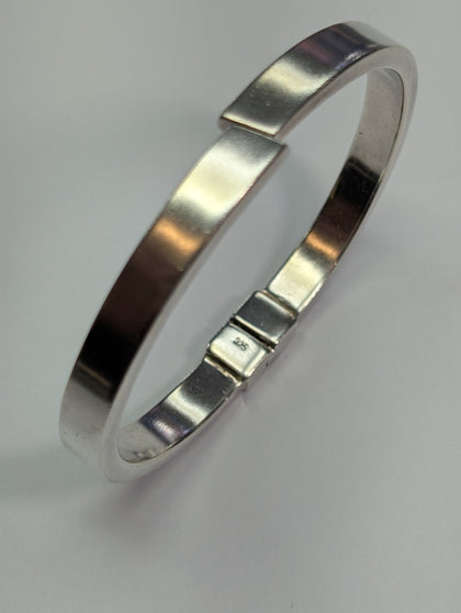 Silver 925 Snap Bangle