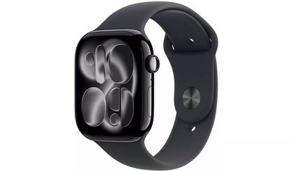 Apple Watch Series 11 GPS 46mm Jet Black Sport Band - M/L ** Boxed **