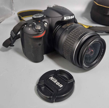 Nikon D3300 Digital Camera - With 18-55mm DX AFS - Includes Battery, Charger & Carry Bag