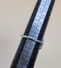 Stunning 18ct White gold Ring With Clear Stones - 3.49G - Size J - Hallmarked