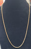 9CT - Yellow Gold Box Link Necklace - 10.59g - 18" - Hallmarked