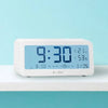 i-Star Portable White Alarm Clock with Temperature and Humidity