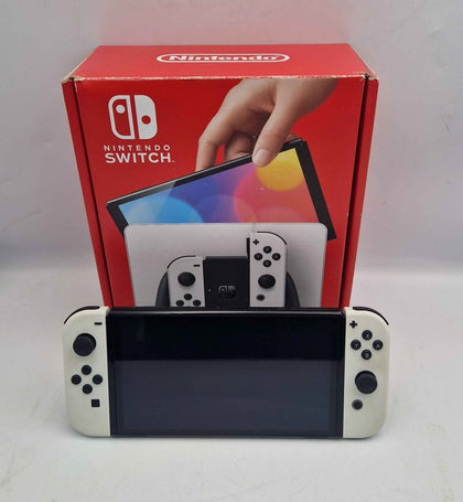 Nintendo Switch OLED Console - 64GB - White Joy-Cons - Includes All Accessories + Dock (Boxed)