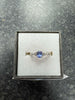 White gold Trilogy ring **9ct** **Size M** **1.35 Grams** **Hallmarked**