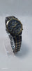 Seiko men's chronograph watch black gold boxed