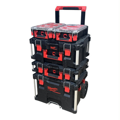 Milwaukee Packout Storage System Set 3 Pcs (421FJ) W/ 2 x Milwaukee Packout Compact Organiser Case