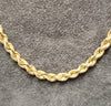 9ct Yellow Gold 25" Rope Chain