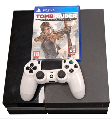 Playstation 4 500gb console with Tomb Raider Definitive Edition game