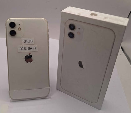 Apple iPhone 11 64GB White - Unlocked - Boxed (92% Battery Health)