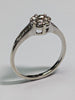 9CT WHITE GOLD DIAMOND FLORAL RING PRESTON STORE