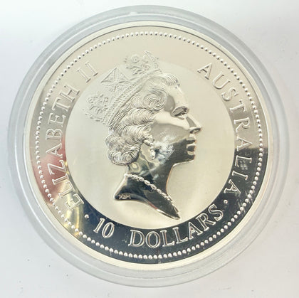 The Austrailian Kookaburra 10oz 999 Silver 1997 coin