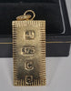 9ct - Yellow Gold Bar/Pendant - 16.18g - 1.2" - Hallmarked