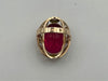 585 14CT, YELLOW GOLD, RING SIZE Q, INCLUDING STONE - 11.5G