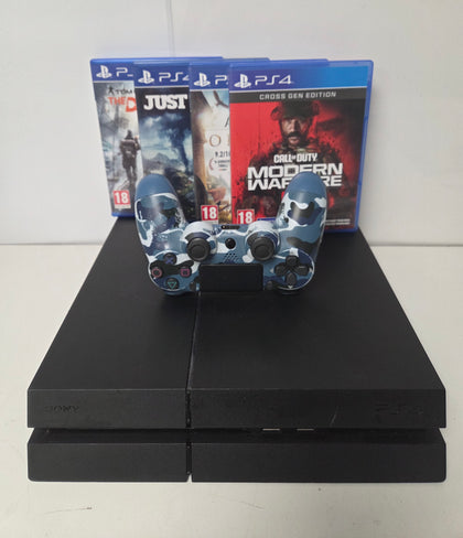 Playstation 4 500GB Black Console Comes with 4 Games