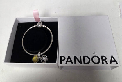 Pandora Disney Moments Stitch Biting Clasp Sterling Silver Bangle & Beauty is Found within sharm