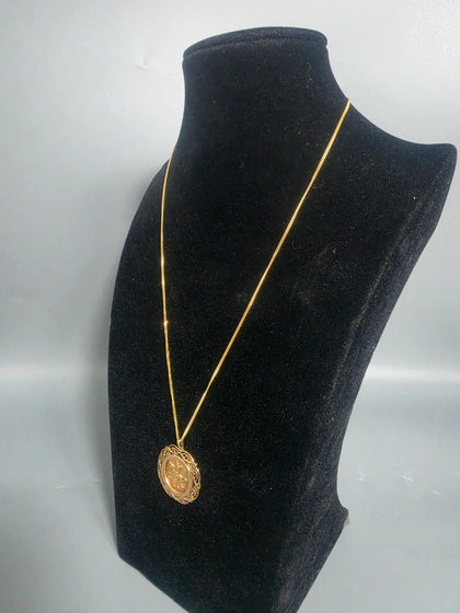 9CT Gold Necklace With Pendent 6.3G 375 18