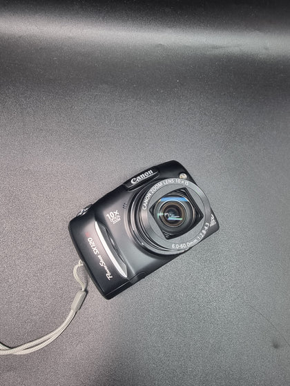 Canon Powershot Sx120 Is 10.0mp 10x Zoom Digital Camera Black Tested boxed