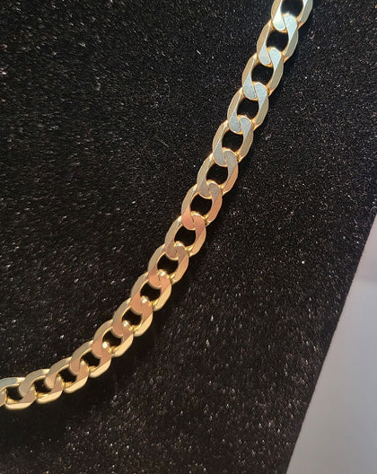 9ct Yellow Gold Curb Link Chain - 15.48G  - 19.5