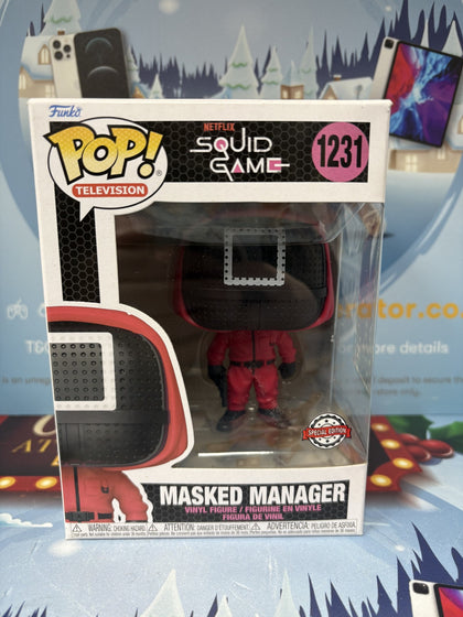 Squid Game Masked Manager Square Figure Funko Pop 1231 Television