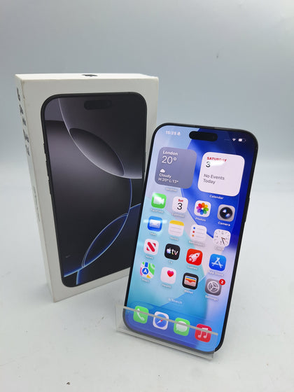 Apple iPhone 16 Pro Max 256GB - Grey - Smartphone - Unlocked - BOXED (92% battery health)