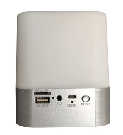 Musky Bluetooth Speaker/Alarm Clock with LED Light 