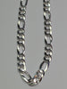Brand New Silver Figaro Chain