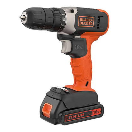 Black & Decker 18V 1 x 1.5Ah Li-Ion Cordless Drill Driver BCD001