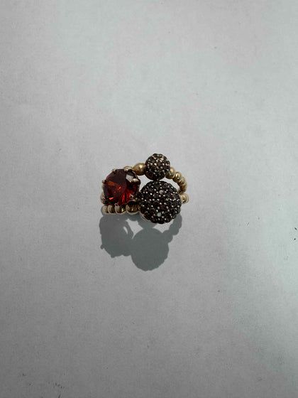 14ct gold ring (8.52g) (size P)