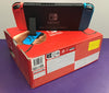 **BOXED** Nintendo Switch Console **Neon Red + Blue** inc. Dock, GamePad, HDMI & Grips **NO CHARGER INCLUDED**