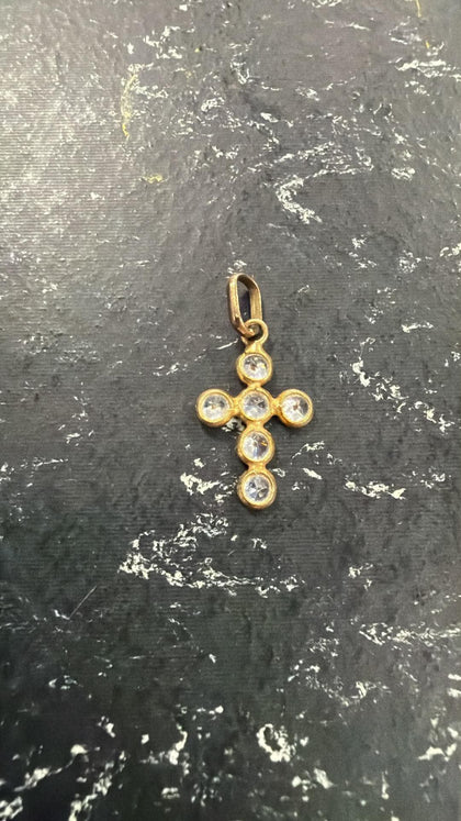 9ct C.Z cross