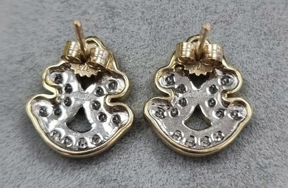 9ct Gold diamond Earrings