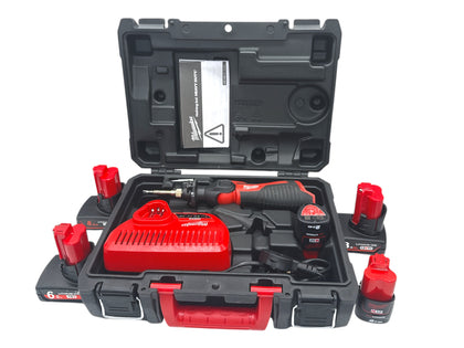 Milwaukee M12 SI-0 12V Soldering Iron with 5 Battery